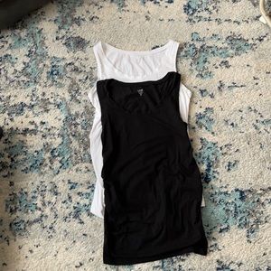Gap Maternity Bundle of 2 Tanks! 1 Black and 1 White- Medium